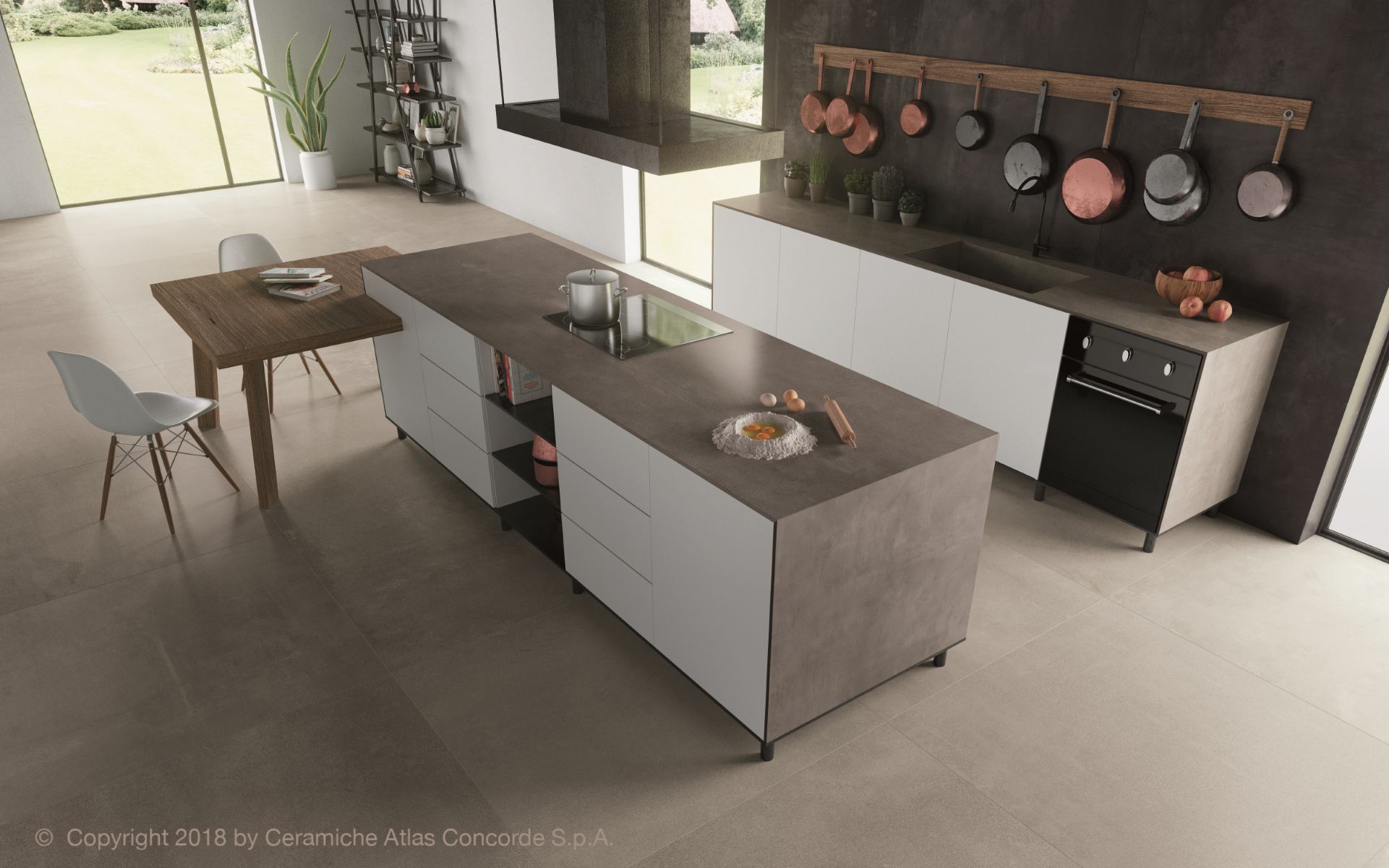 Keuken met Atlas Concorde Boost tegels