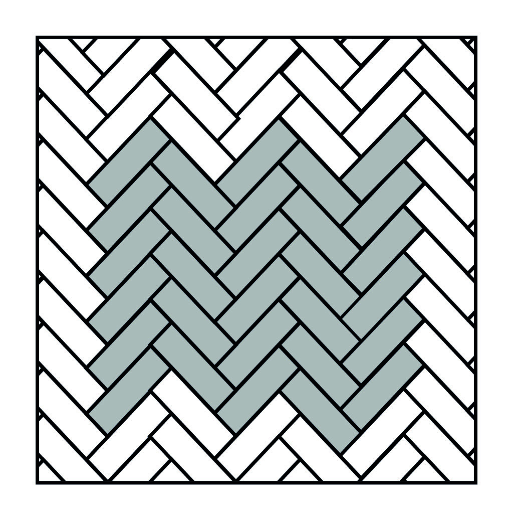 Legpatronen tegels Visgraat