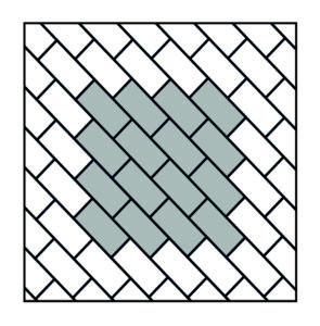 Legpatroon Diagonaal (45° gelegd)