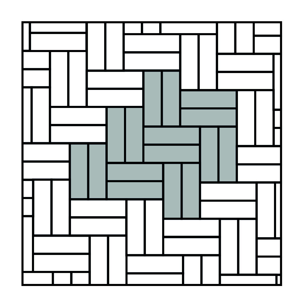 Legpatroon tegels Dubbel elleboog