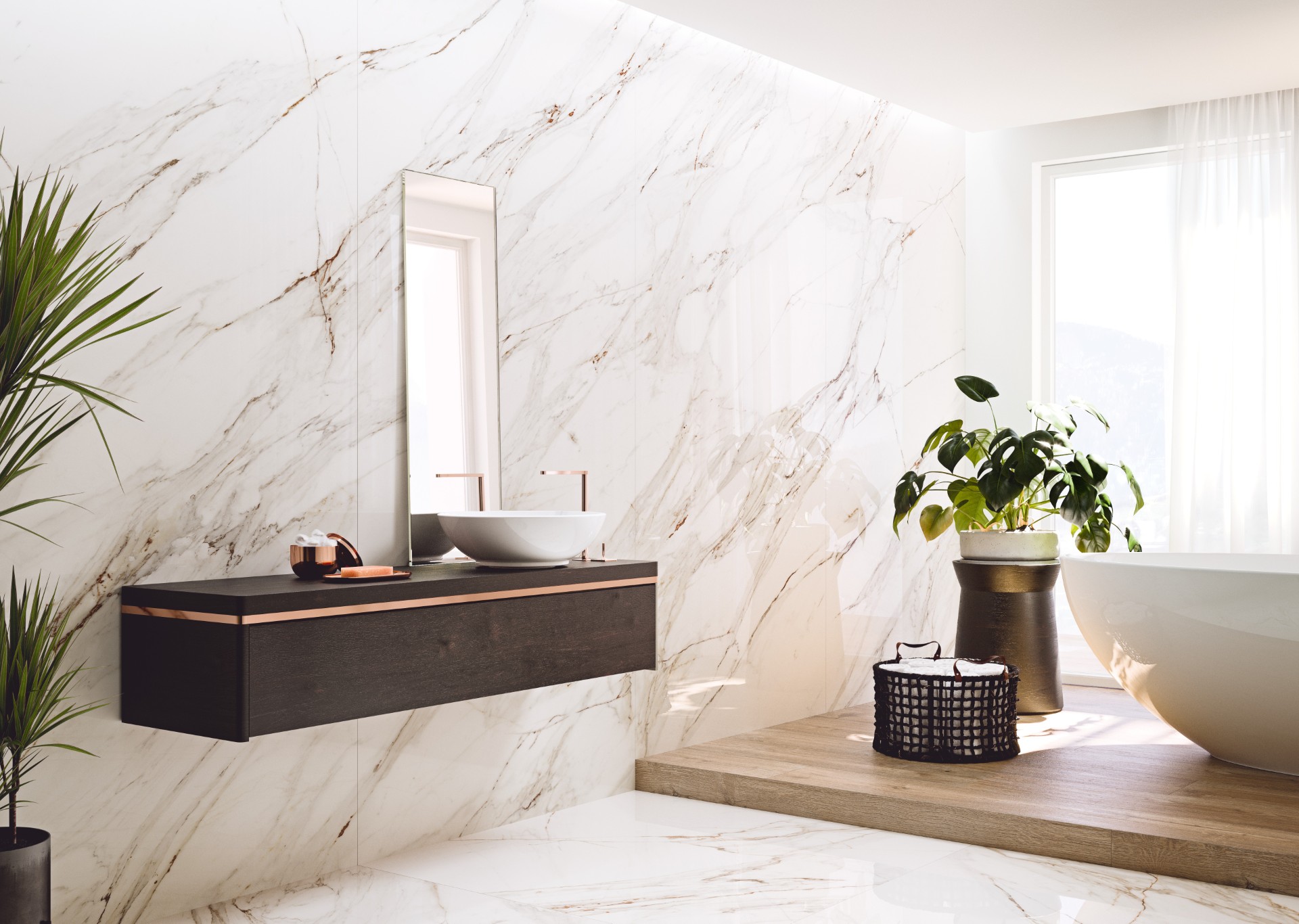 Interieur met Coverlam tegels